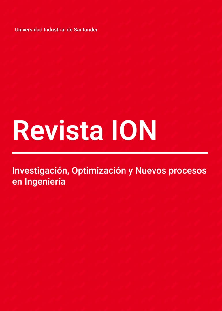 Portada revista Revista ION - Investigación, Optimización y Nuevos procesos en Ingeniería Vol. 37 Núm. 3