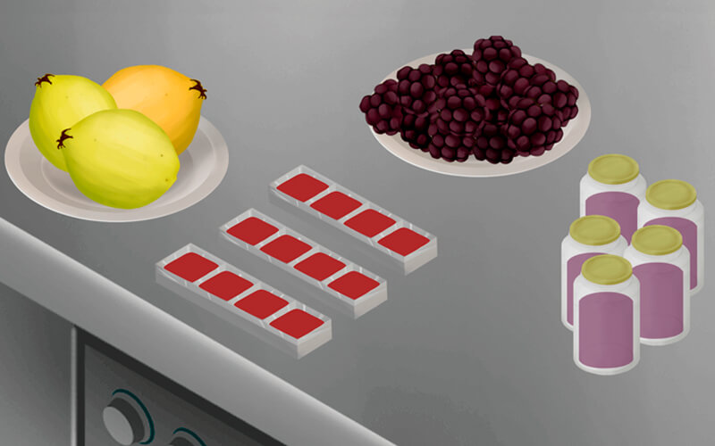 Elaboración de bocadillo y mermelada